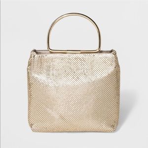 NWT Estee & Lilly Gold Handbag